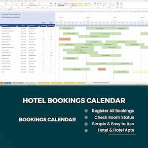 meeting room booking calendar template