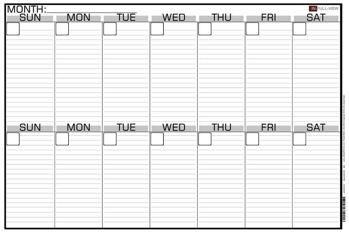 week view calendar template