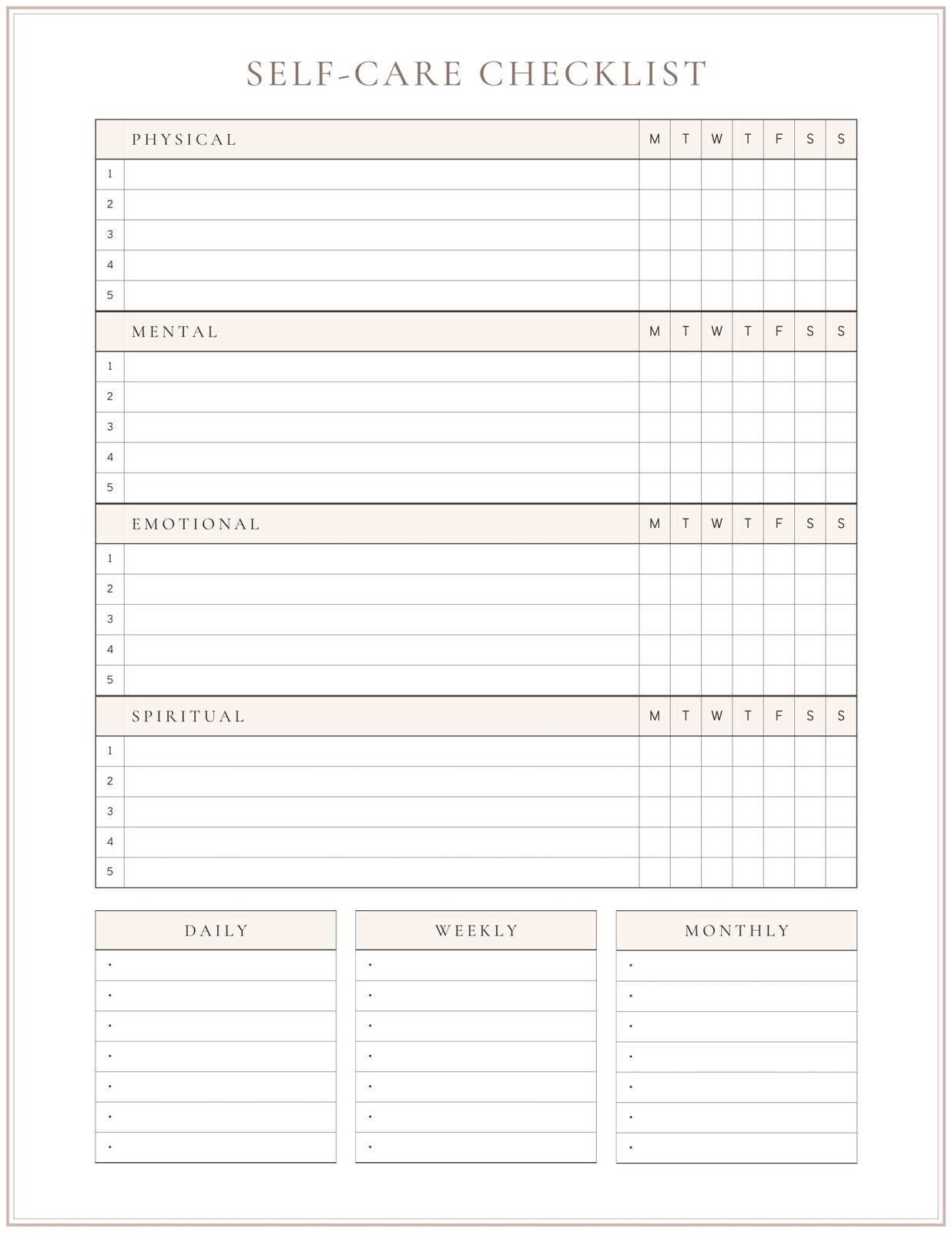 care calendar template