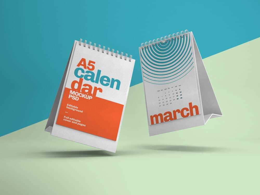 calendar mockup template