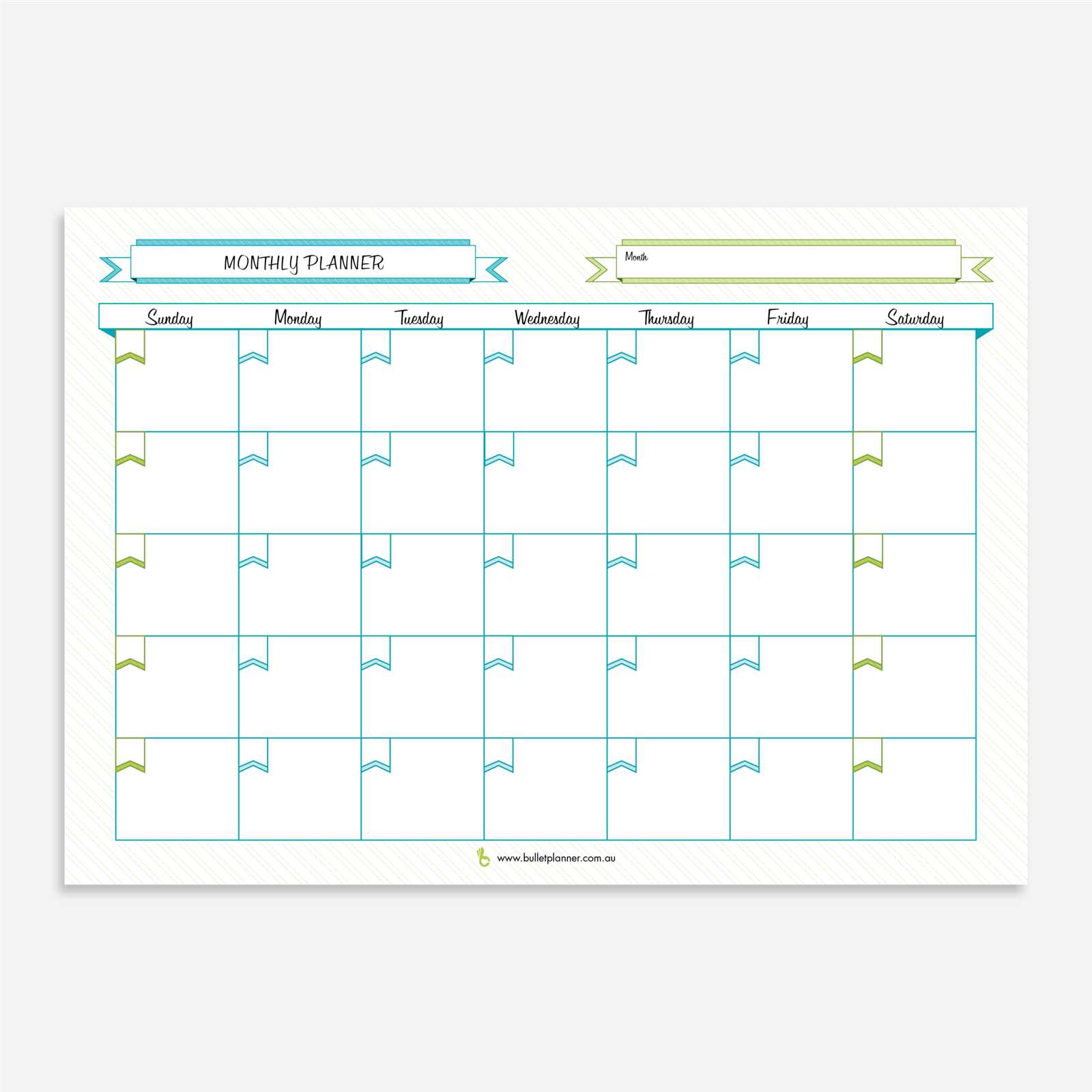 calendar magnet template