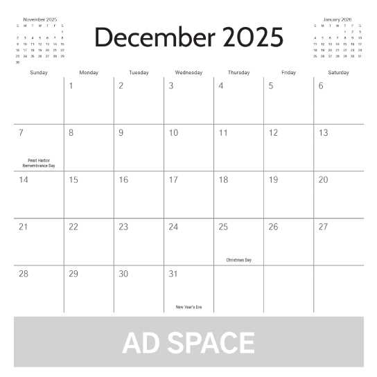 calendar outline template