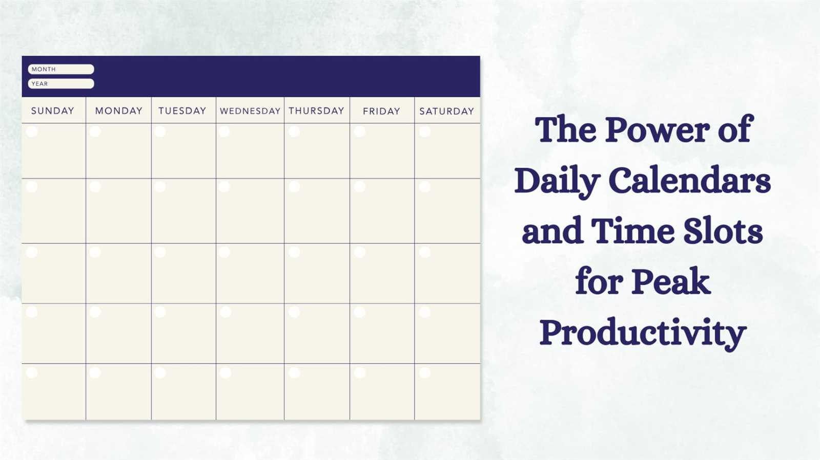 daily calendar template with time slots