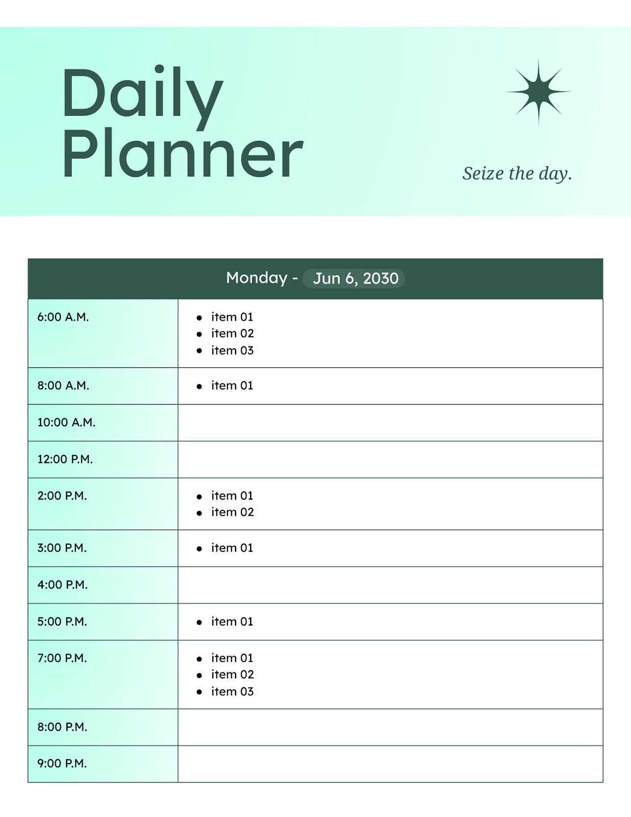 free work schedule calendar template