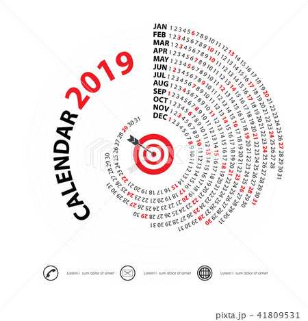 spiral calendar template