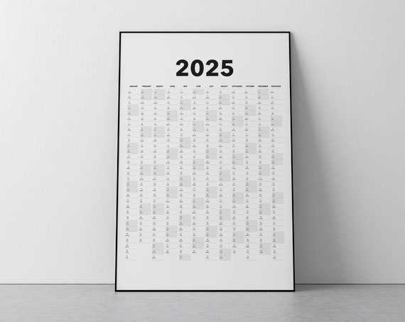 vertical calendar 2025 template