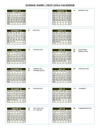 2025 2025 texas school calendar template