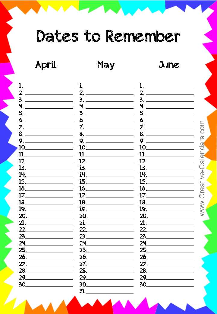 printable perpetual calendar template