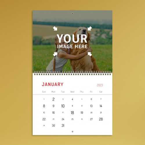 personalized photo calendar template