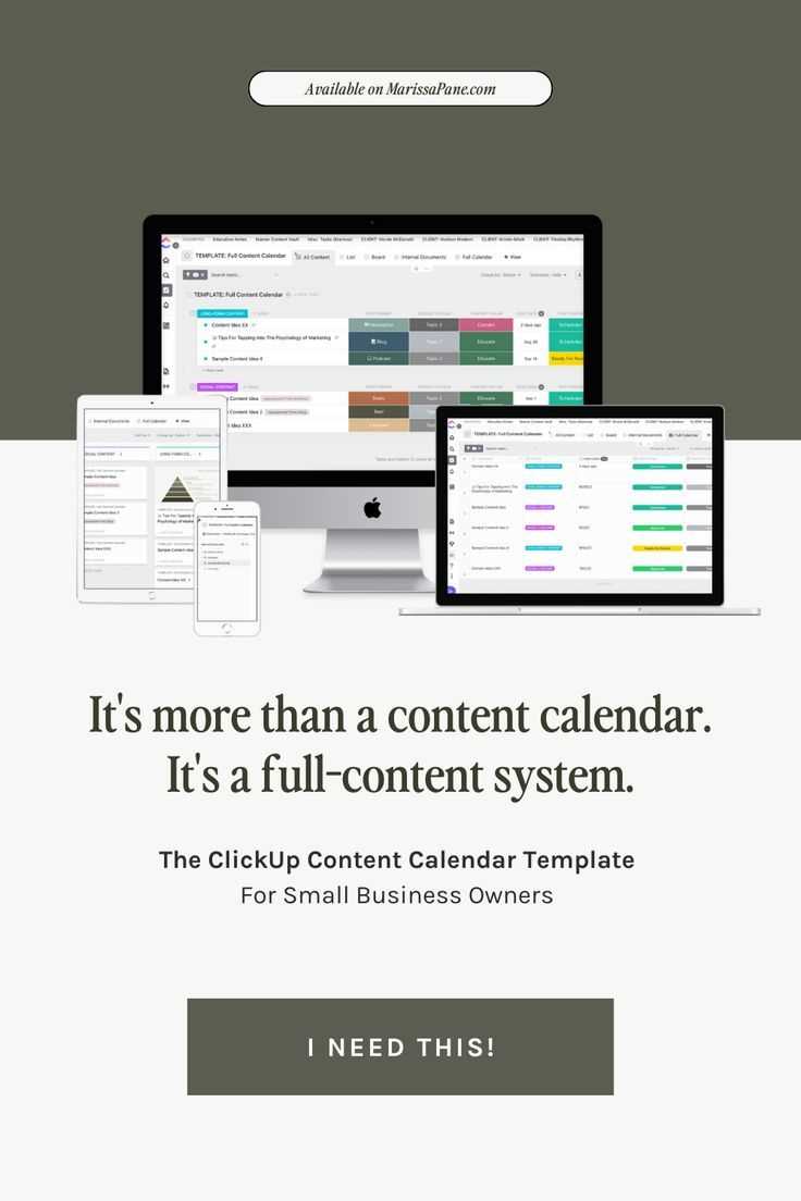 clickup content calendar template