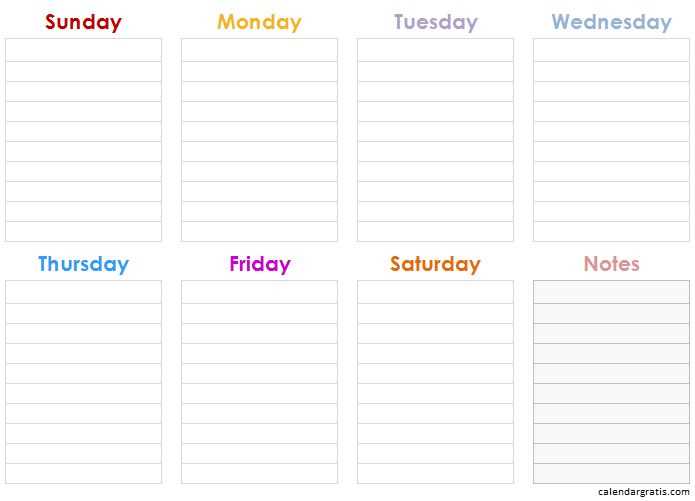 to do list weekly calendar template