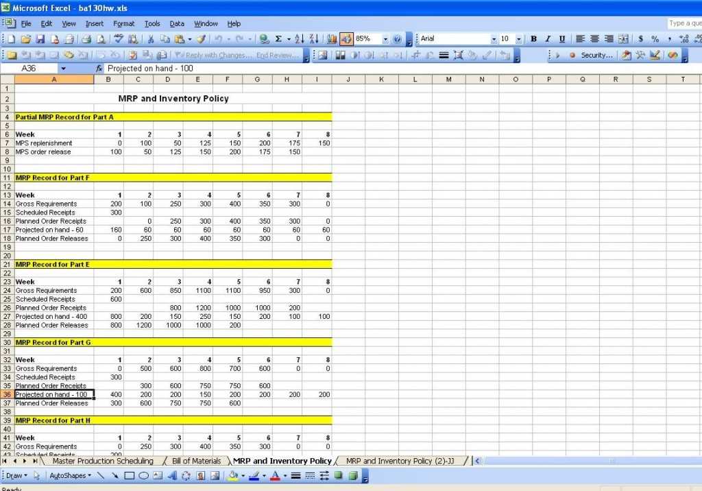 production schedule calendar template