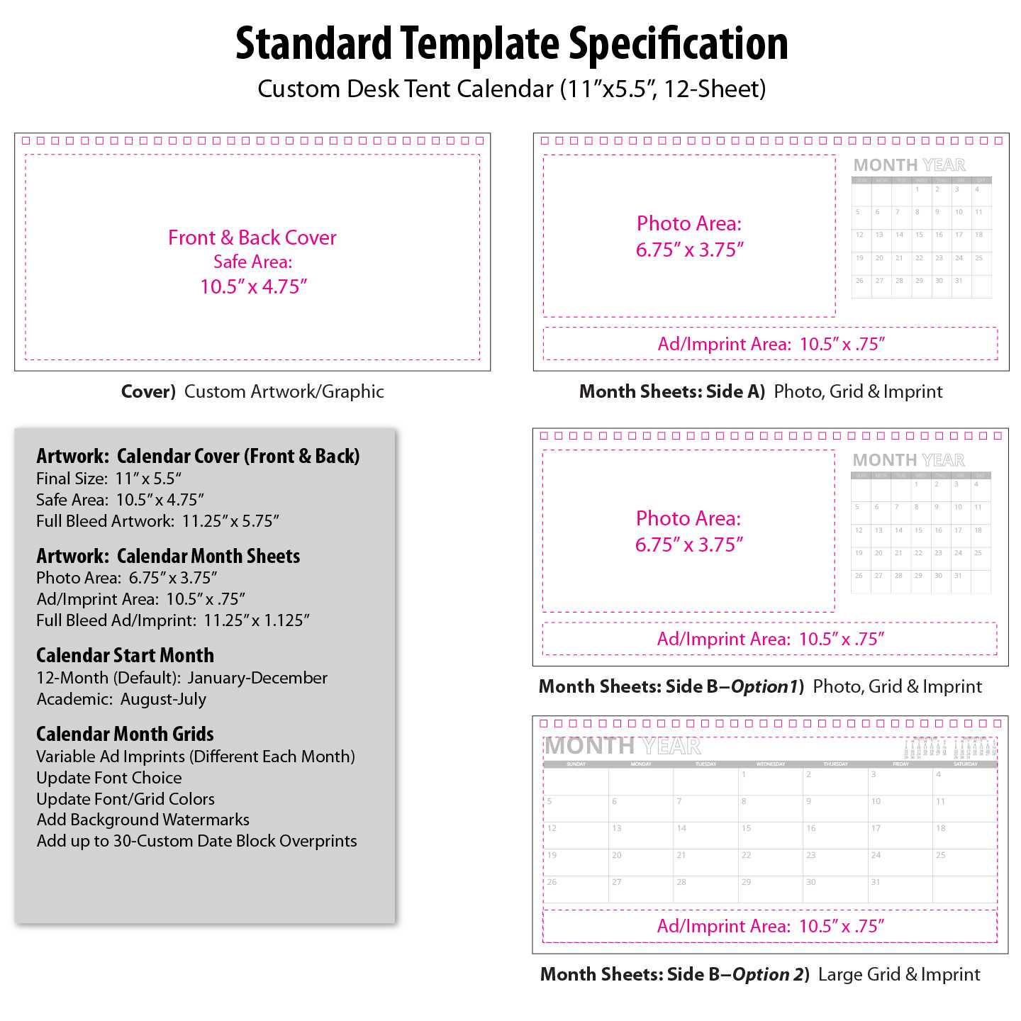 tent calendar template