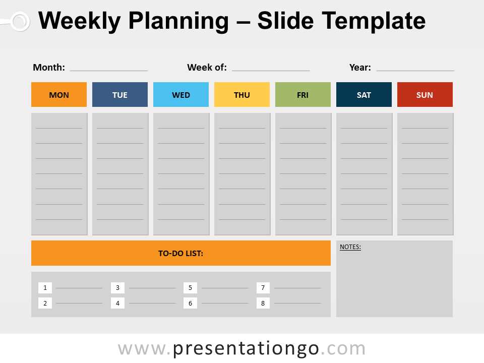 slides calendar template