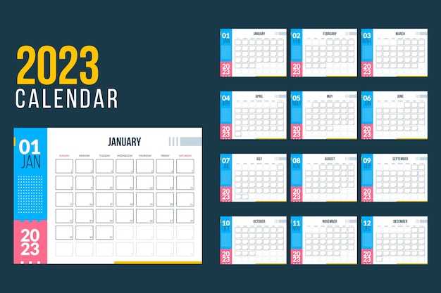 monthly pocket calendar template