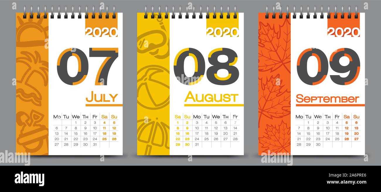 vector calendar template