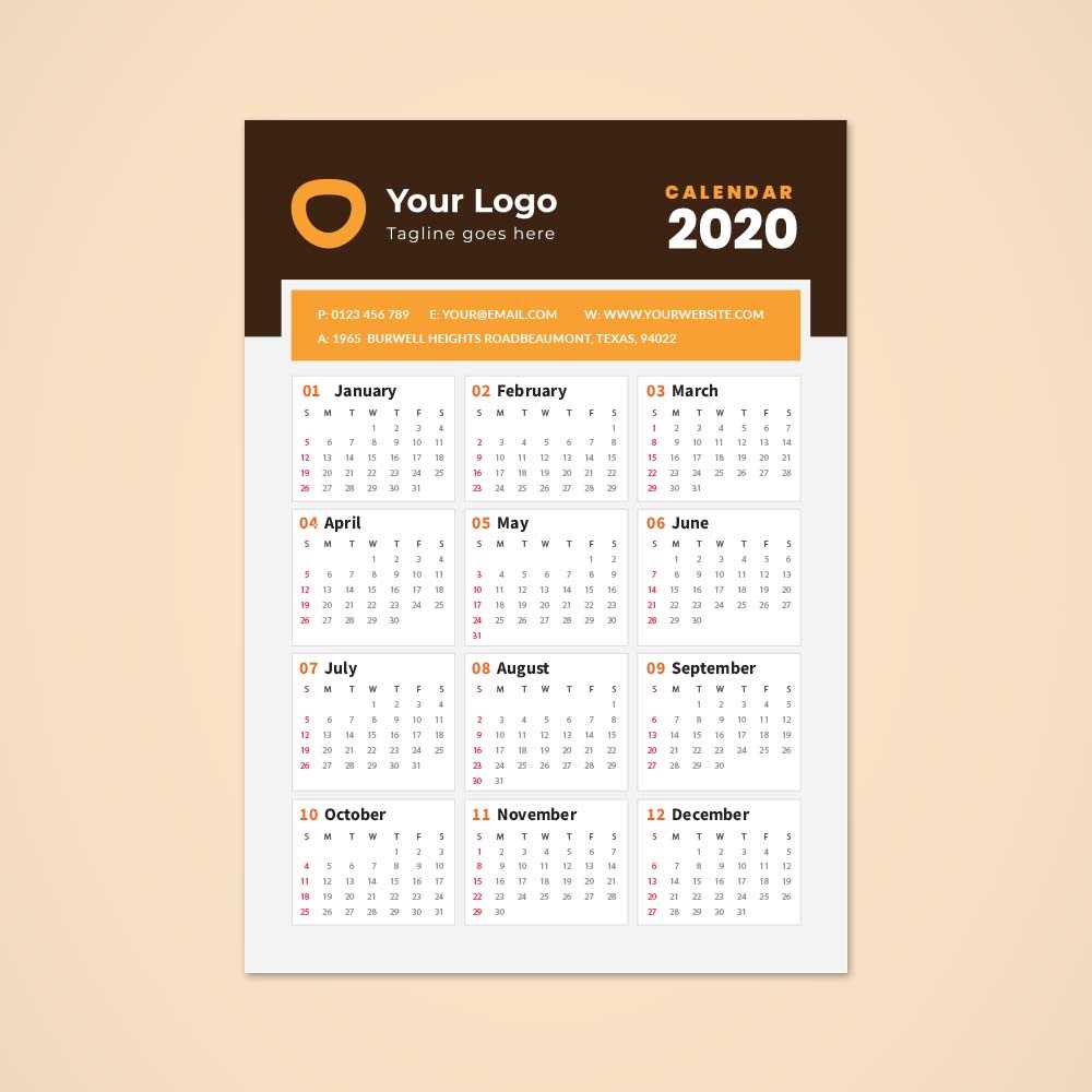 design calendar template