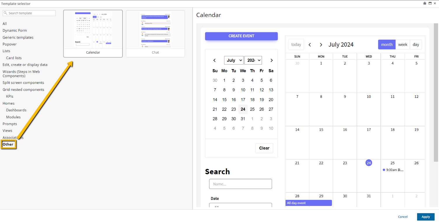 wiki calendar template