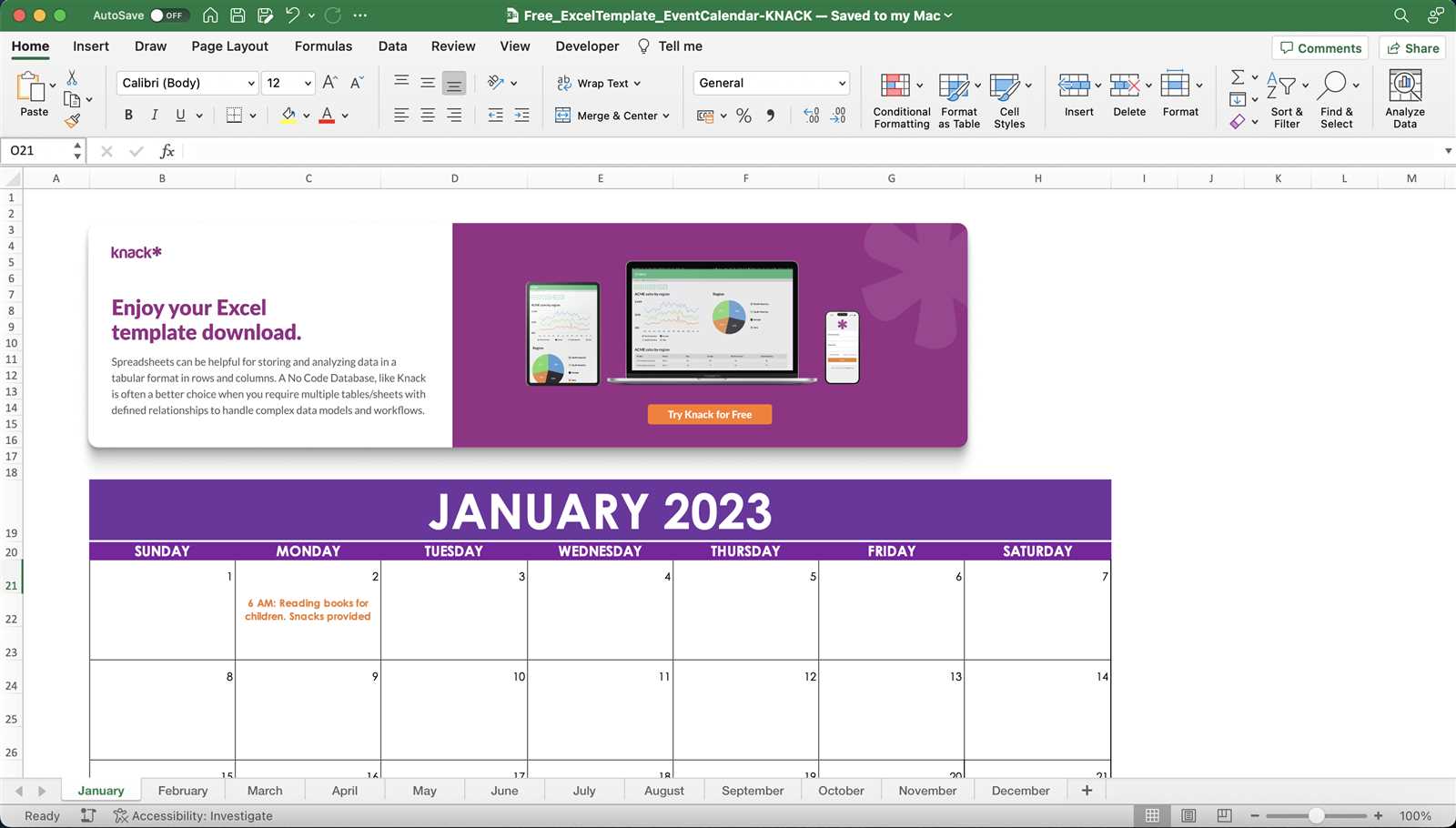 event calendar template microsoft