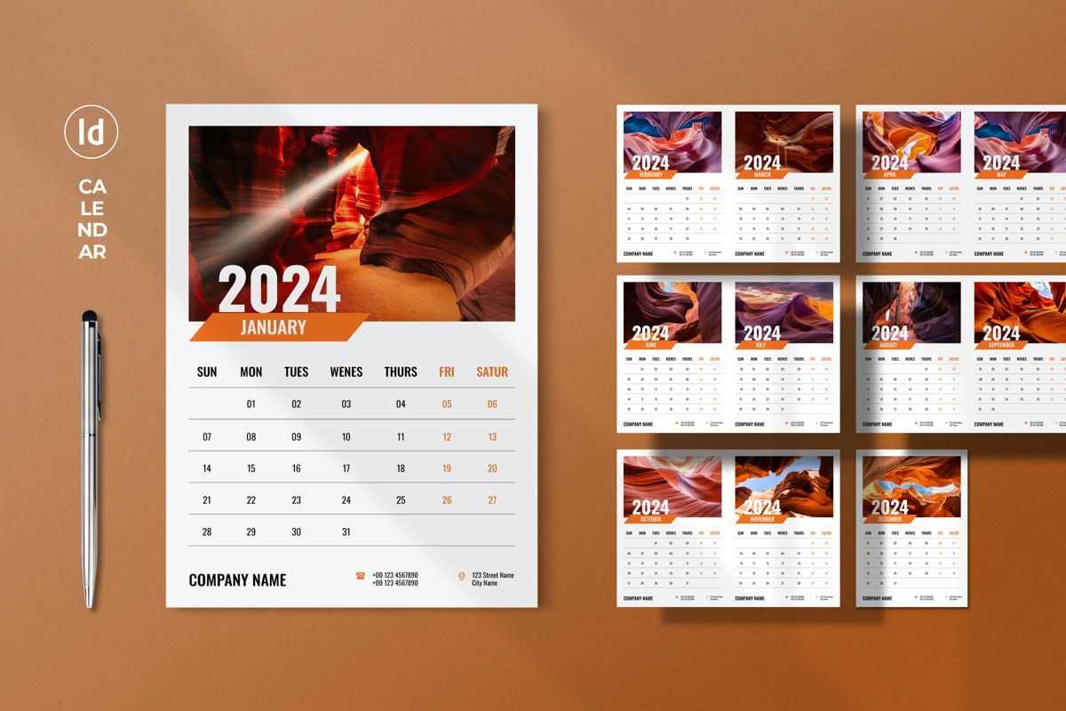 calendar brochure template