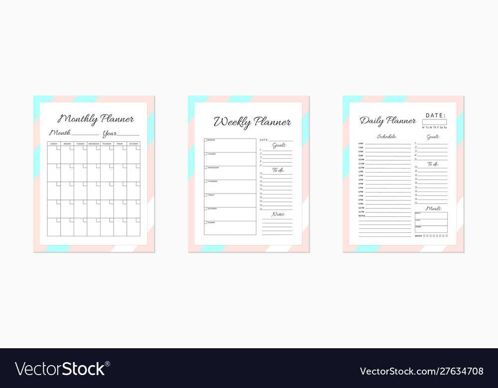 daily weekly monthly calendar template