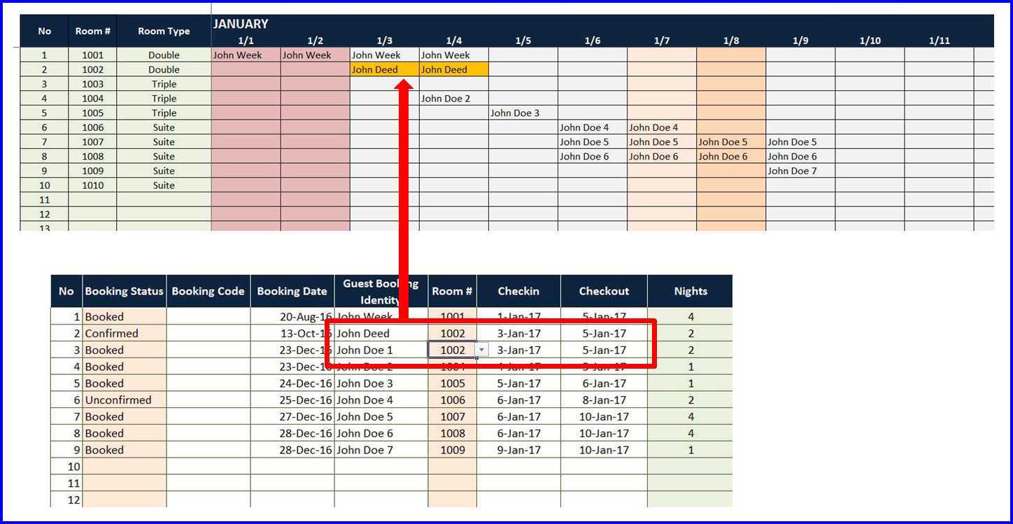 meeting room booking calendar template