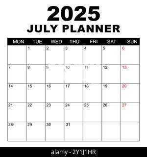 calendar template for july 2025