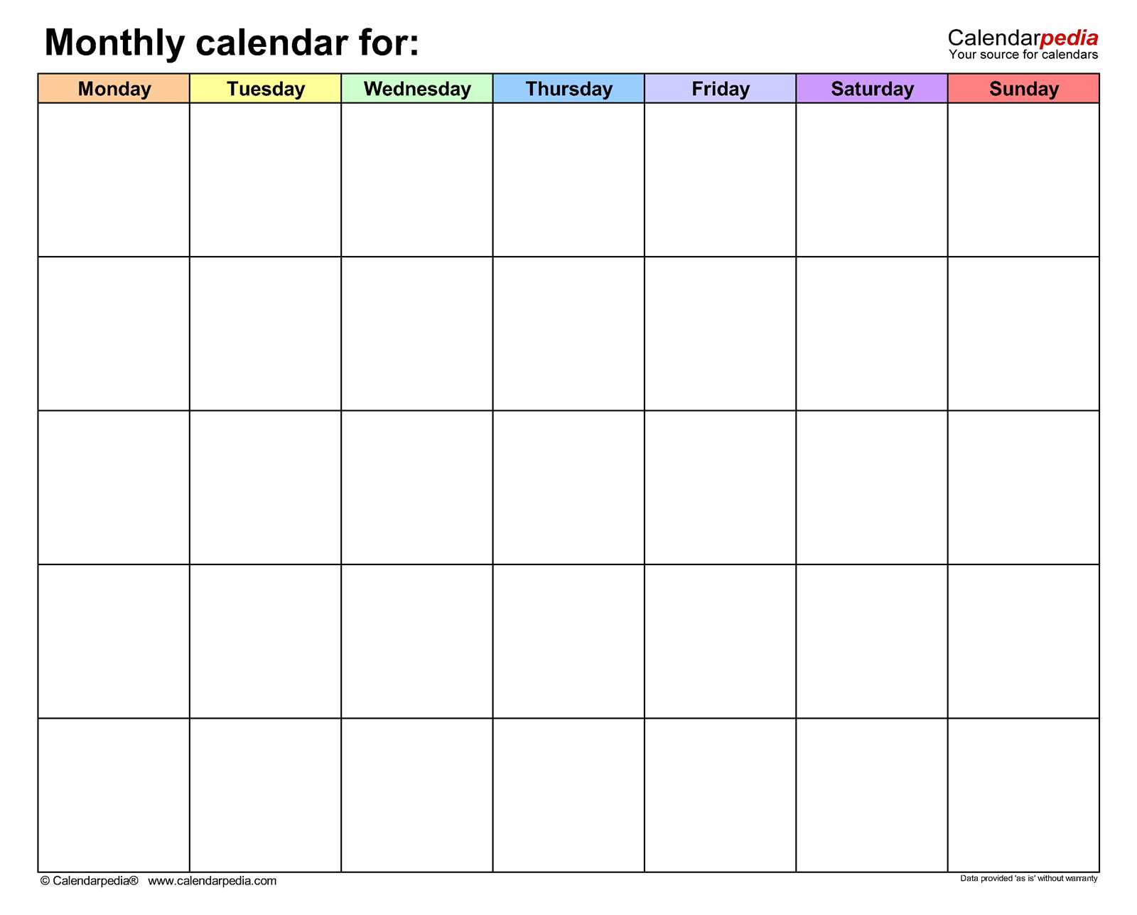 free printable lined monthly calendar templates