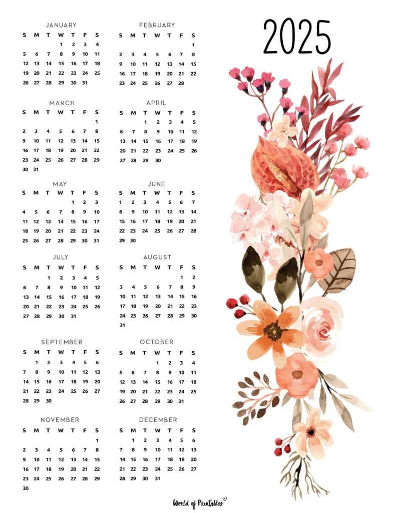 spring 2025 calendar template