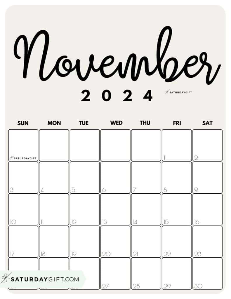 beautiful calendar template