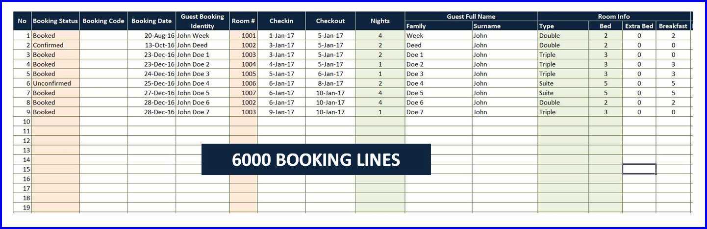 meeting room booking calendar template