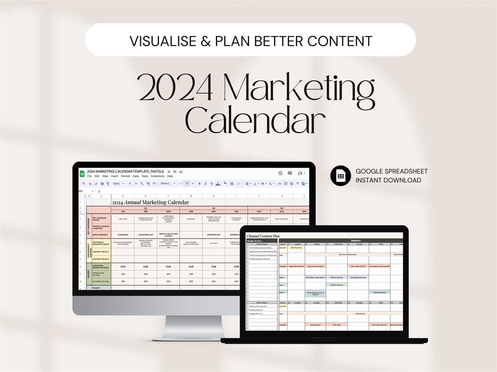 marketing calendar template