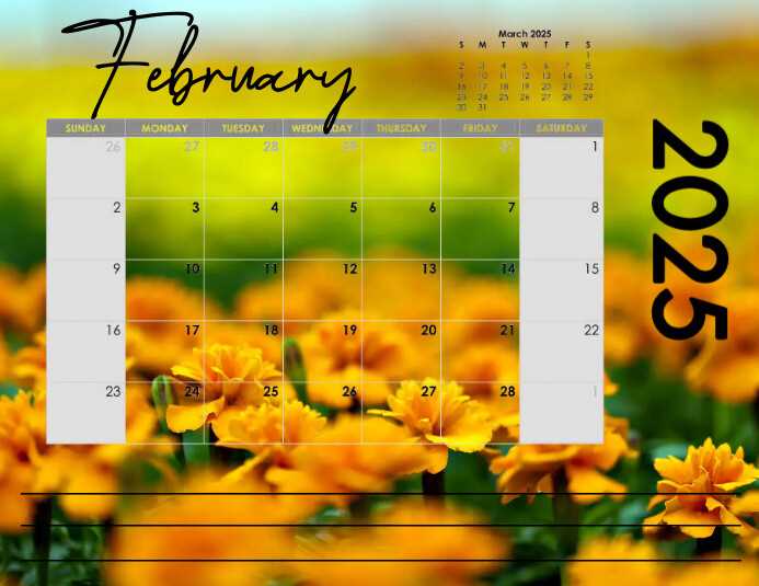 calendar monthly 2025 template