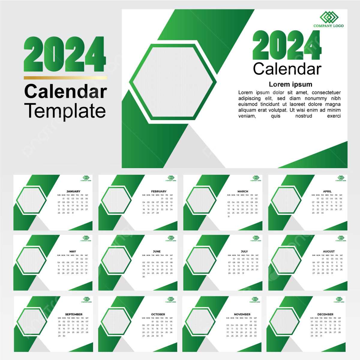 table top calendar design template