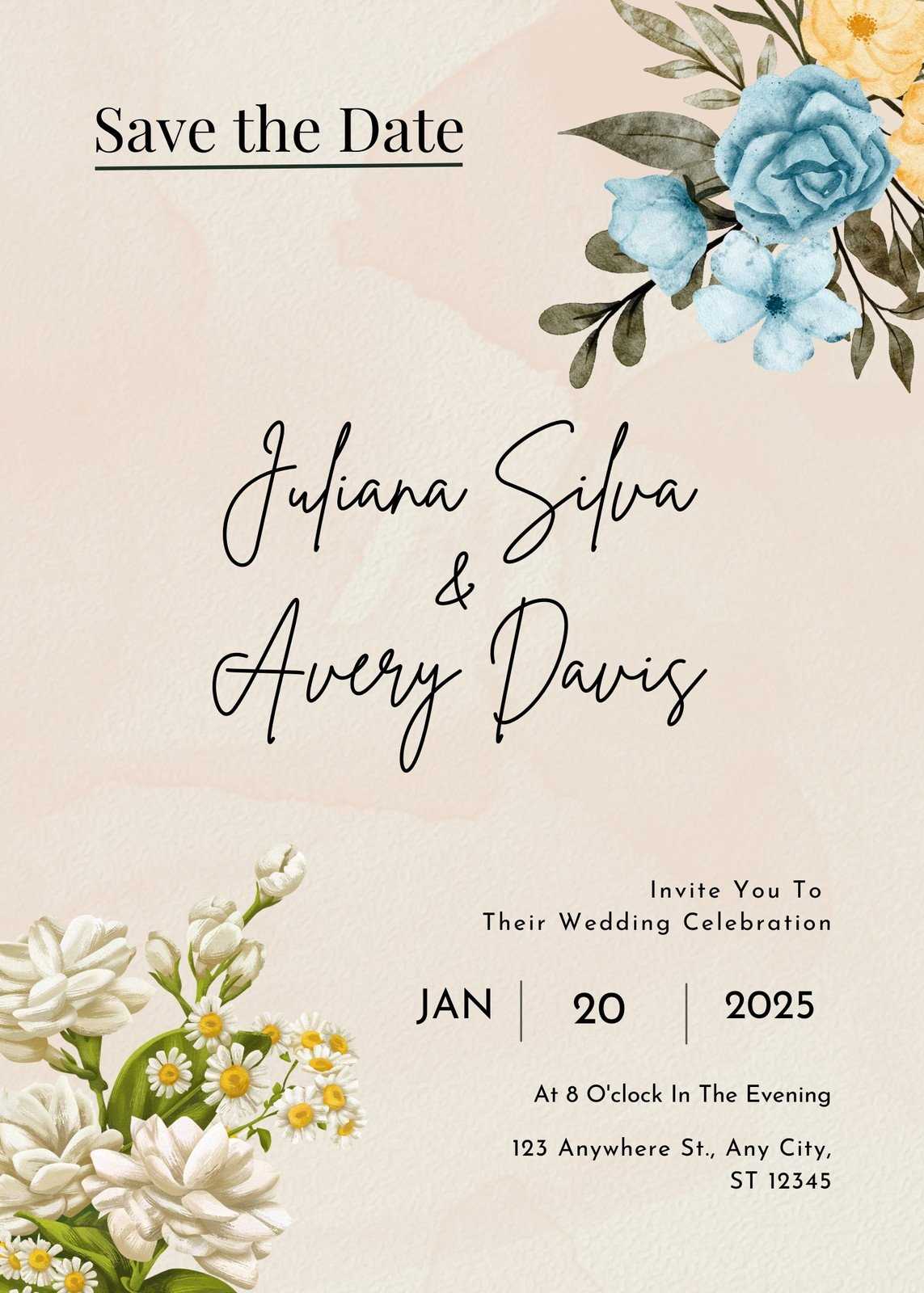 diy save the date calendar template