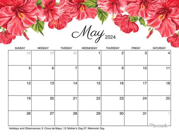 may template calendar