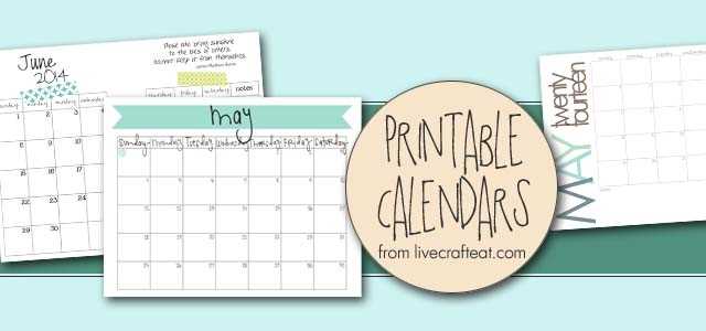 live calendar template