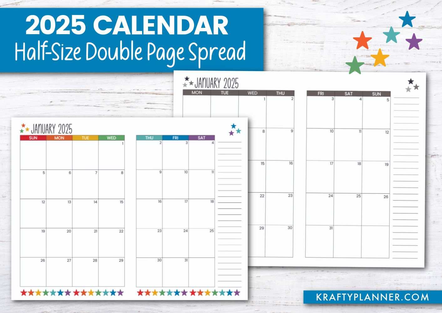 free downloadable calendar 2025 template