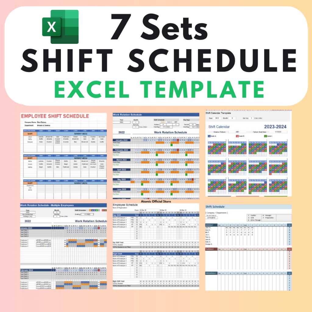 free work schedule calendar template