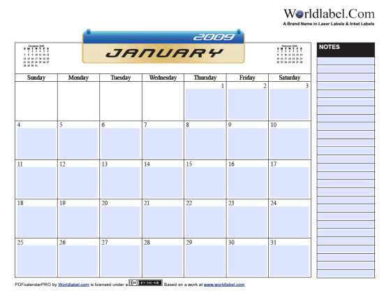 fillable blank calendar template