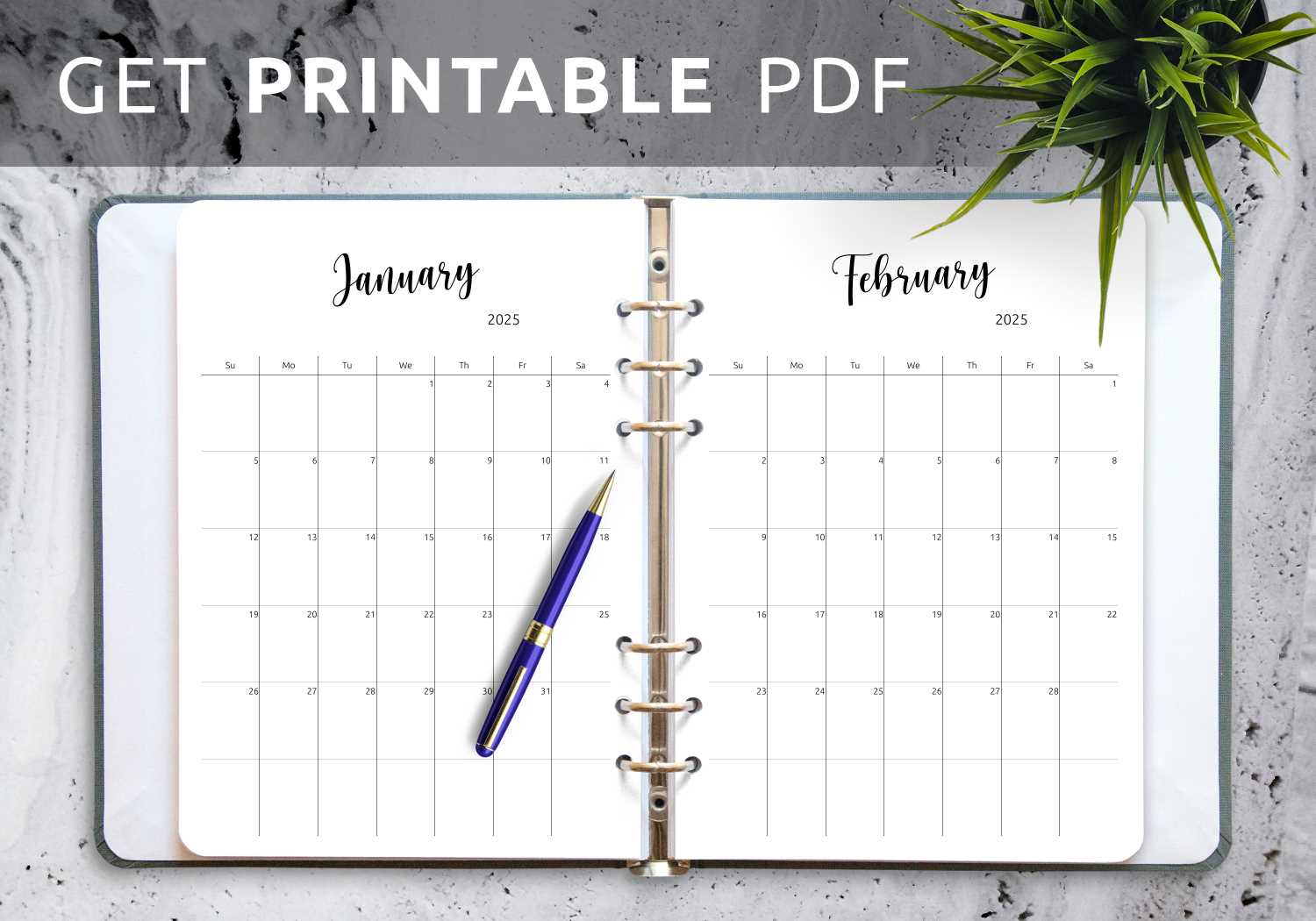 monthly calendar template with lines