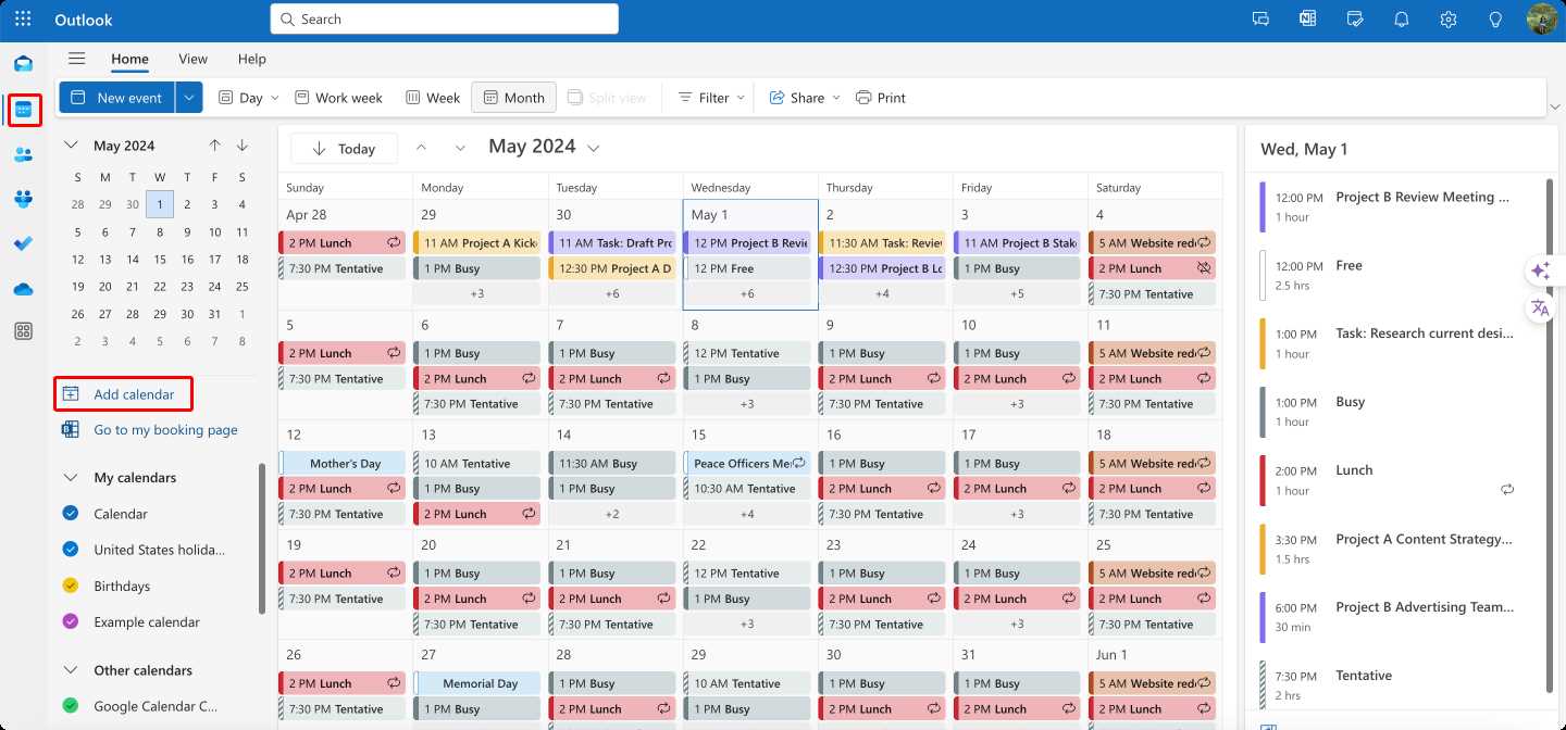 conference room calendar template