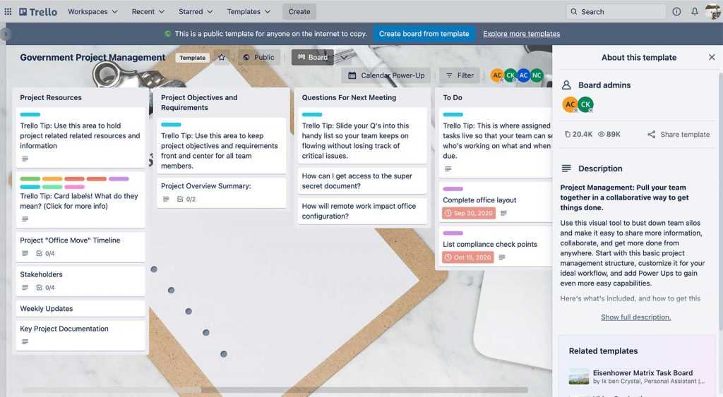 trello social media calendar template