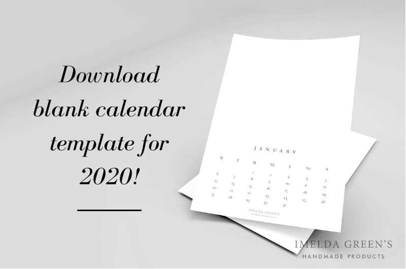 make your own calendar free template