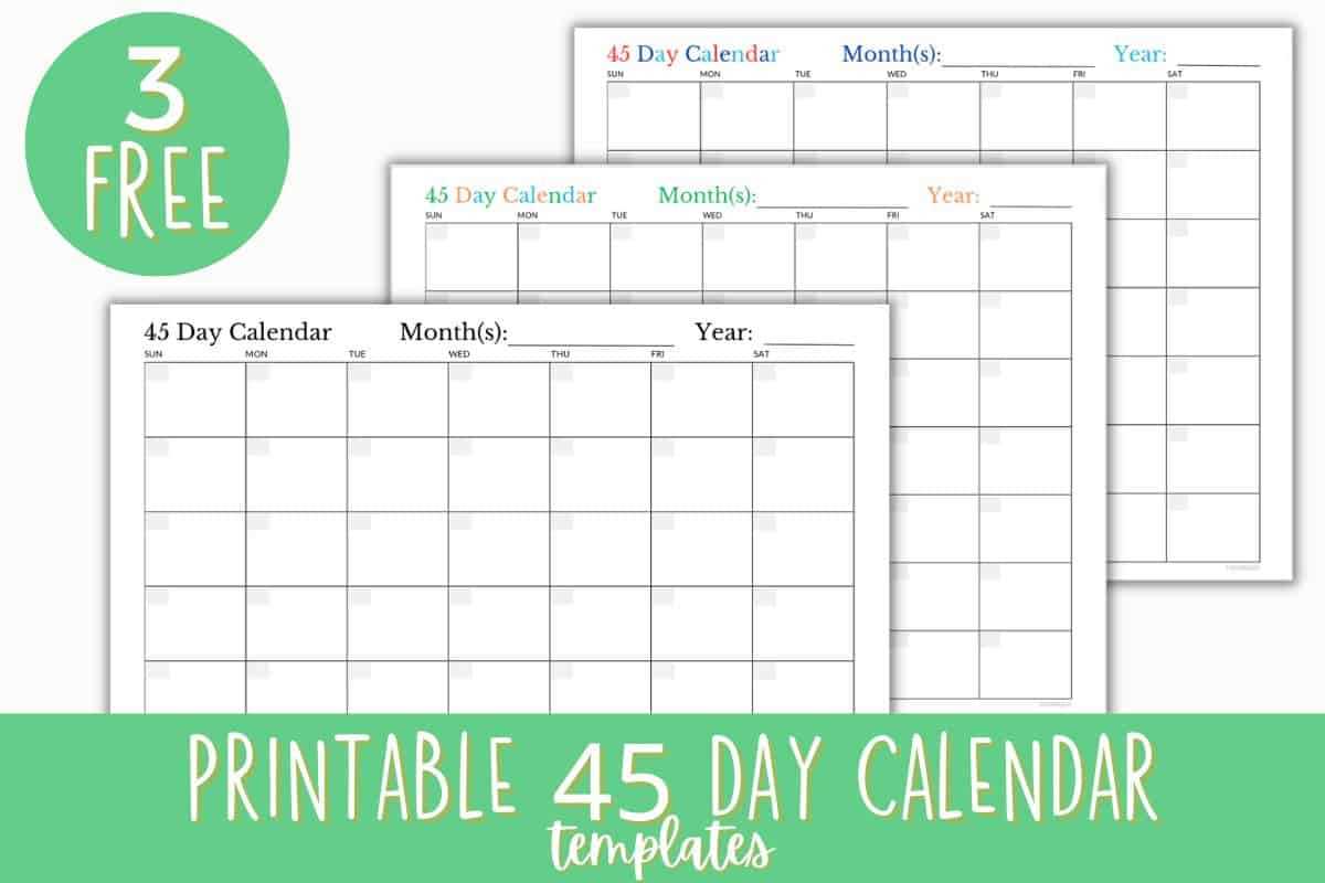 free templates calendar