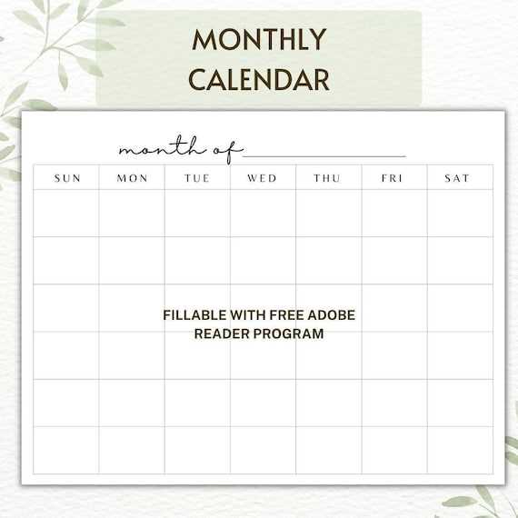 editable calendar template