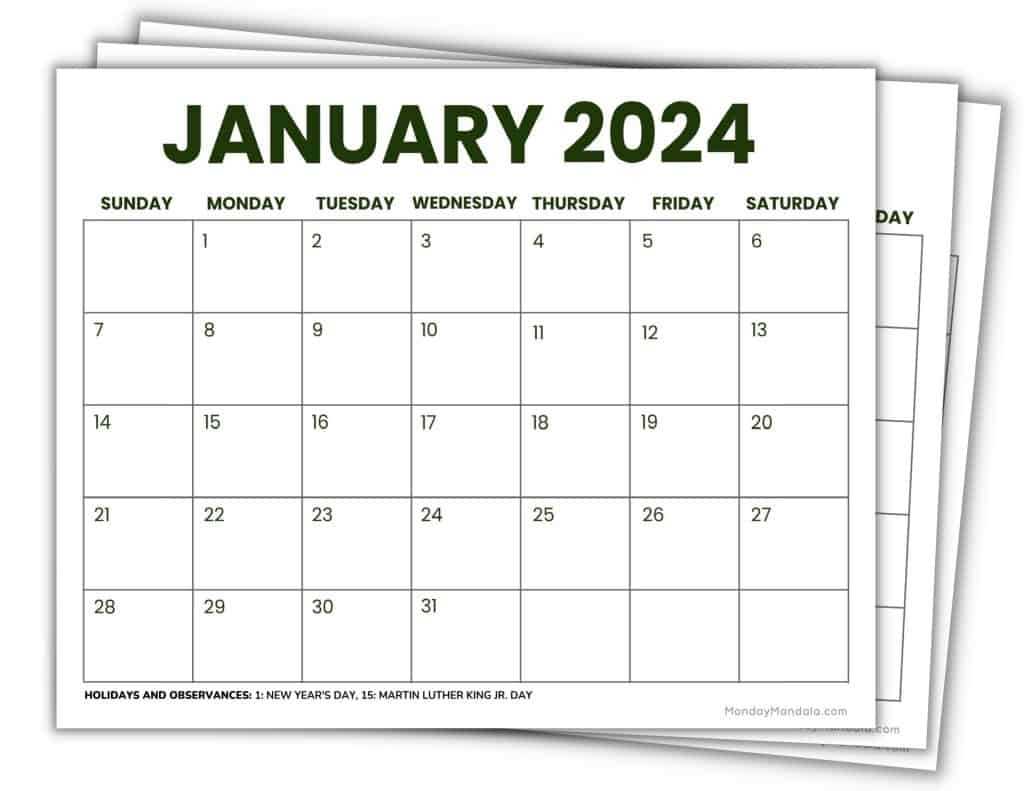 download free calendar template 2025