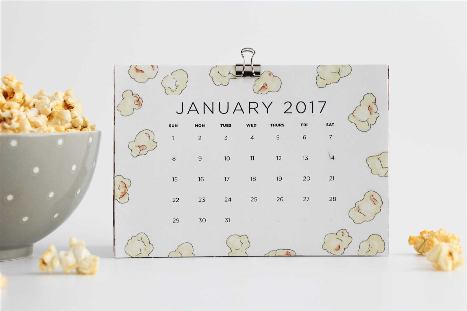 snack calendar template