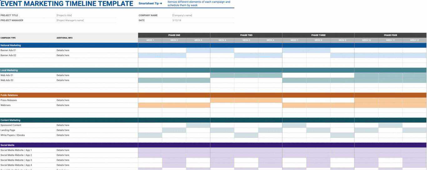 event calendar template