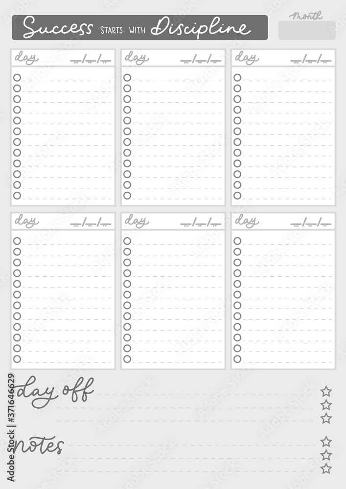 to do list weekly calendar template